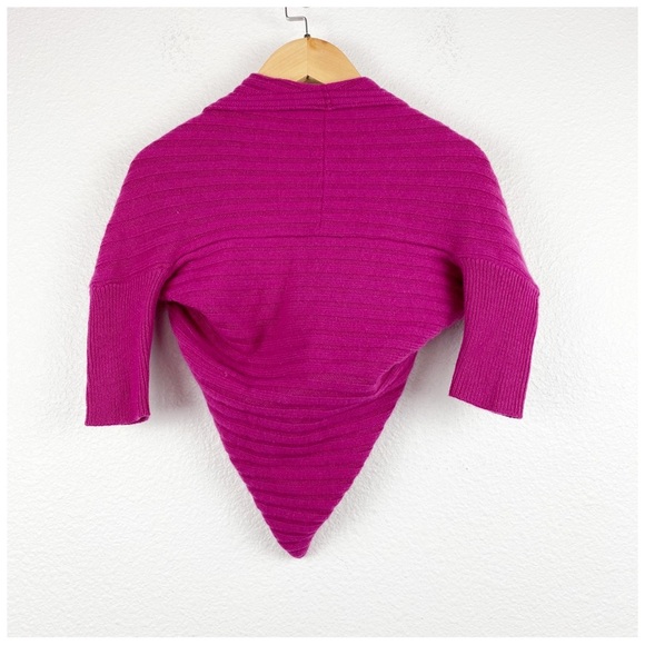 Lanvin Petite Pink Shrug Cashmere/Wool Cardigan‎ Size 4 - Picture 2 of 9